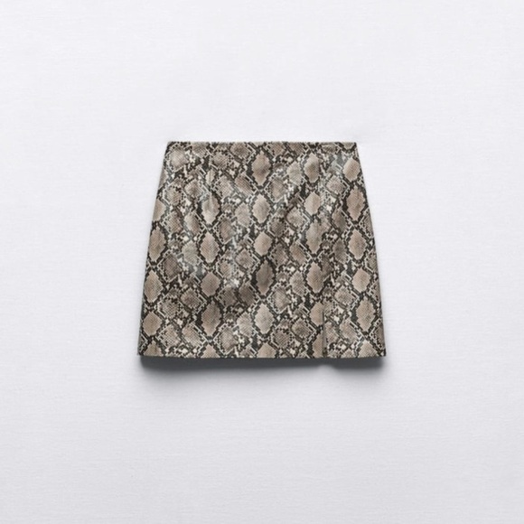Zara animal print emboss miniskirt - Picture 4 of 7